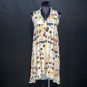 The Odell’s Geometric Pattern Sleeveless Summer Sunset Dress!